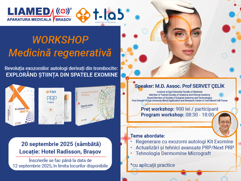 Workshop Revolutia exozomilor autologi derivati din trombocite: explorand stiinta din spatele Exomine